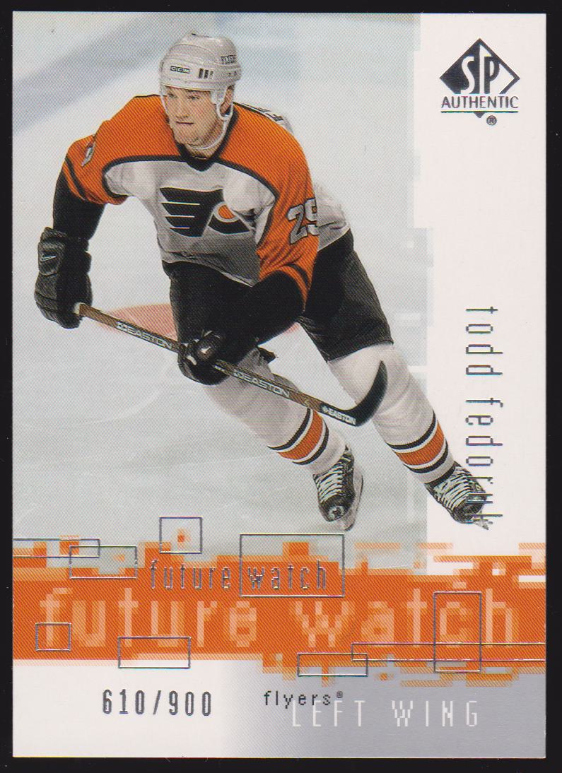 (image for) 2000-01 SP Authentic #157 Todd Fedoruk RC 610/900