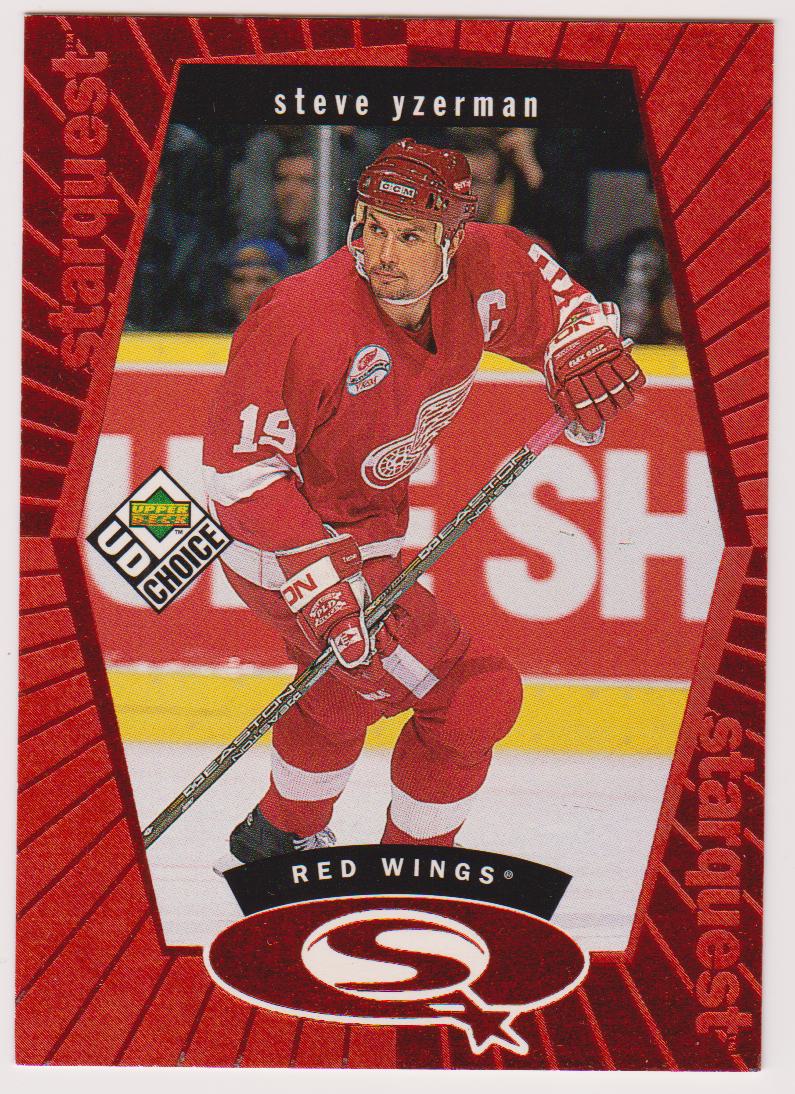 (image for) 1998-99 UD Choice StarQuest Red #SQ18 Steve Yzerman