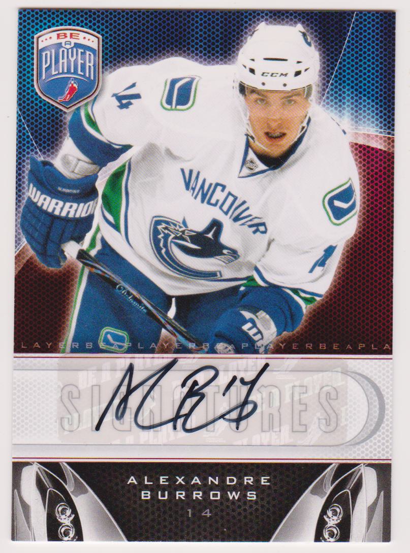 (image for) 2009-10 Be A Player Signatures #SAX Alexandre Burrows AUTO