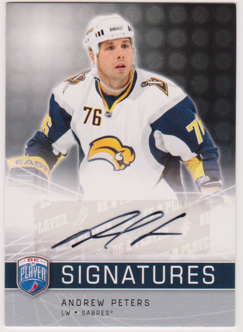 (image for) 2008-09 Be A Player Signatures #SAP Andrew Peters