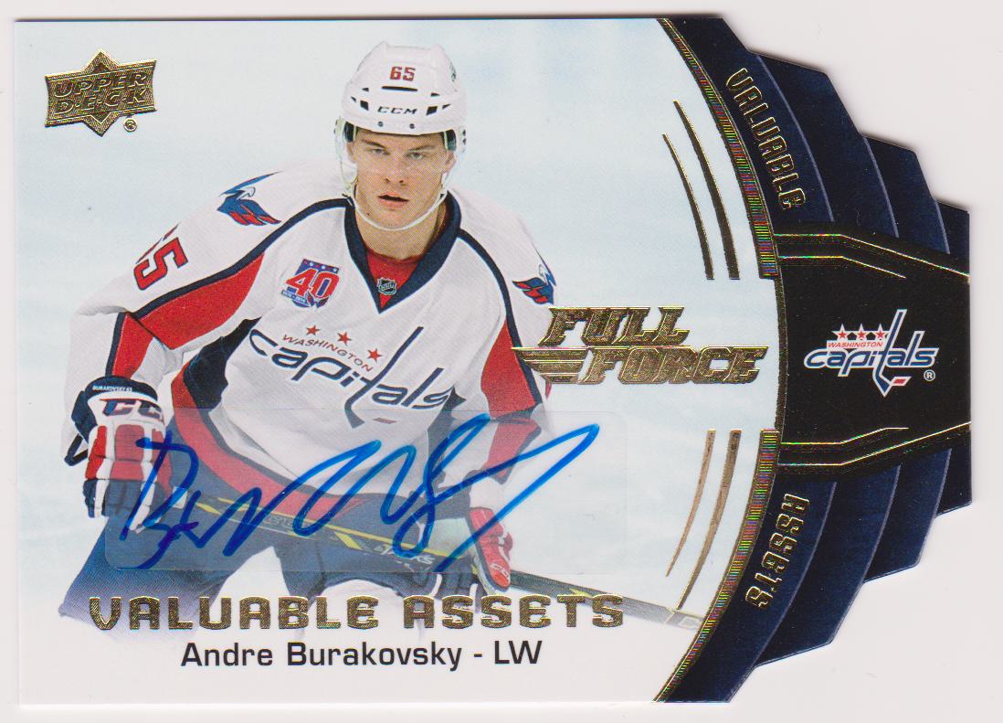 (image for) 2015-16 Upper Deck Full Force Valuable Assets Autographs #VAB Andre Burakovsky