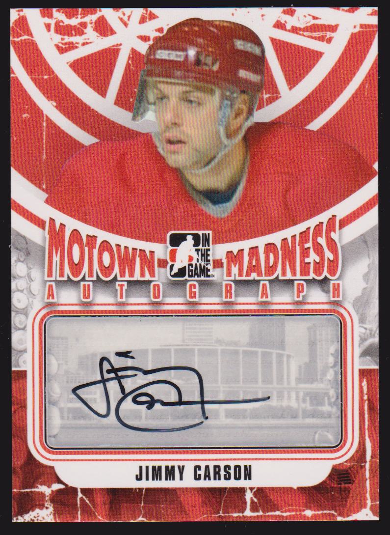 2012-13 ITG Motown Madness Autographs #AJC Jimmy Carson (image for) 2012-13 ITG Motown Madness Autographs #AJC Jimmy Carson