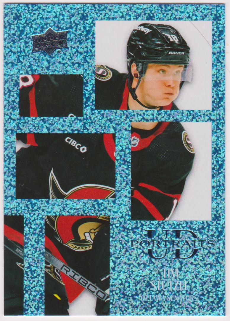 (image for) 2024-25 Upper Deck UD Portraits Speckle #P21 Tim Stutzle