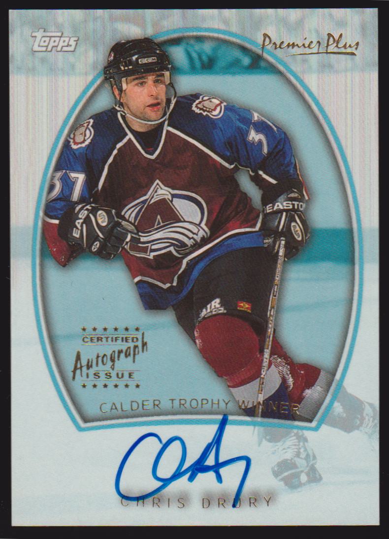 (image for) 1999-00 Topps Premier Plus #CTW1 Chris Drury AUTO