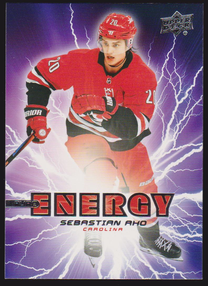 2019-20 Upper Deck Pure Energy #PE19 Sebastian Aho (image for) 2019-20 Upper Deck Pure Energy #PE19 Sebastian Aho