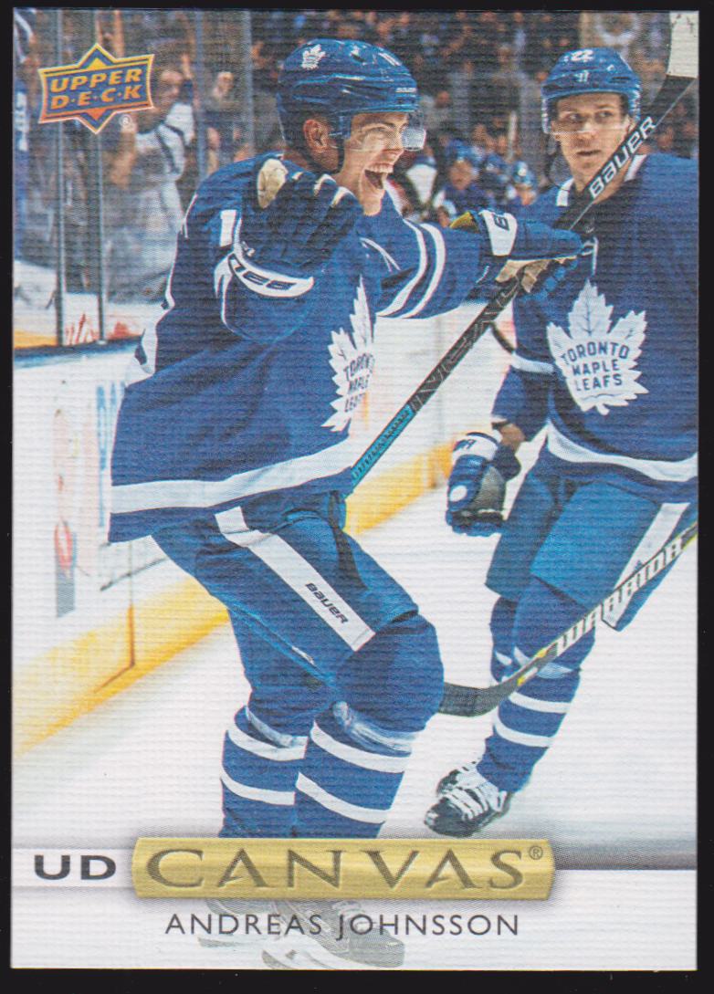 2019-20 Upper Deck Canvas #C3 Andreas Johnsson (image for) 2019-20 Upper Deck Canvas #C3 Andreas Johnsson