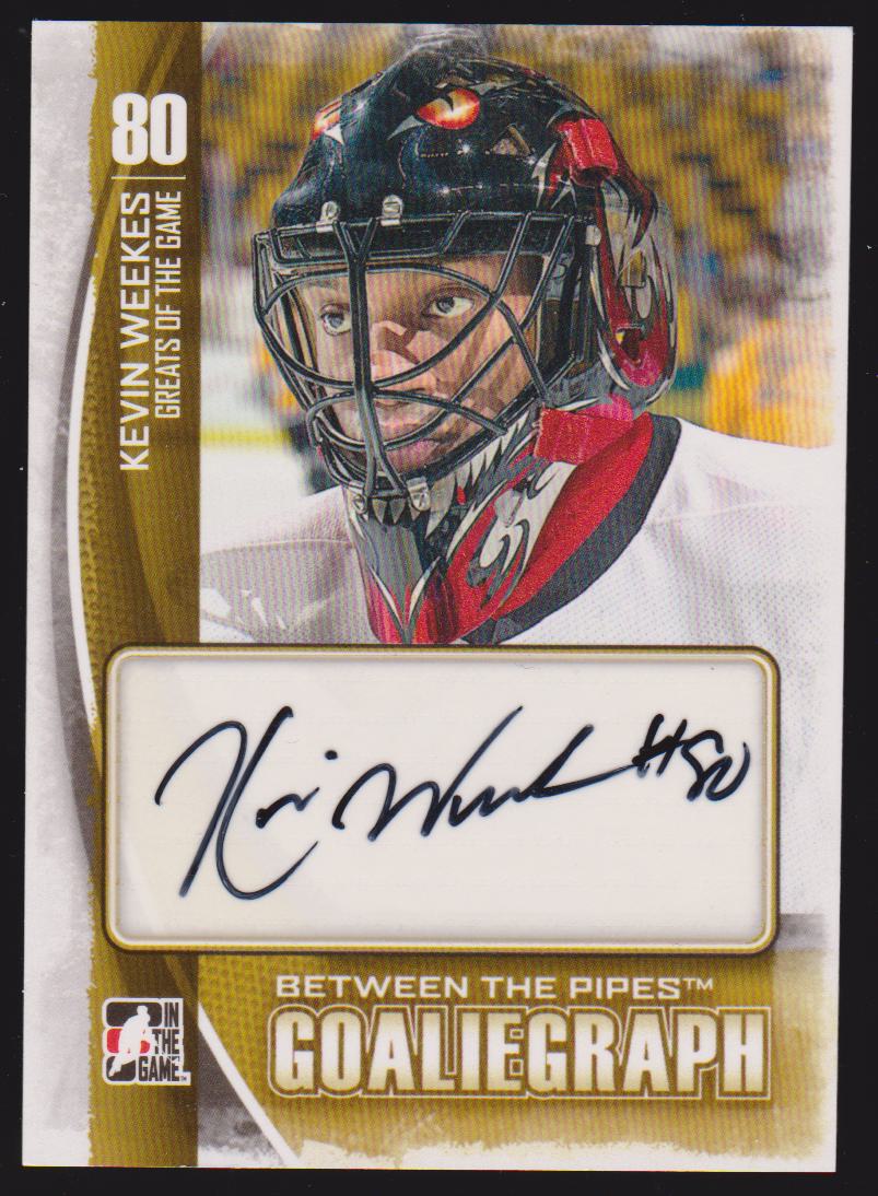 2013-14 Between The Pipes Autographs #AKW Kevin Weekes - SSP (image for) 2013-14 Between The Pipes Autographs #AKW Kevin Weekes - SSP