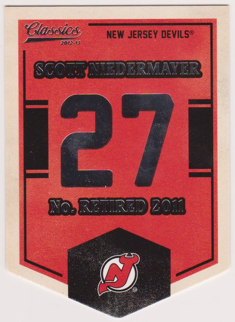 (image for) 2012-13 Classics Signatures Banner Numbers #46 Scott Niedermayer