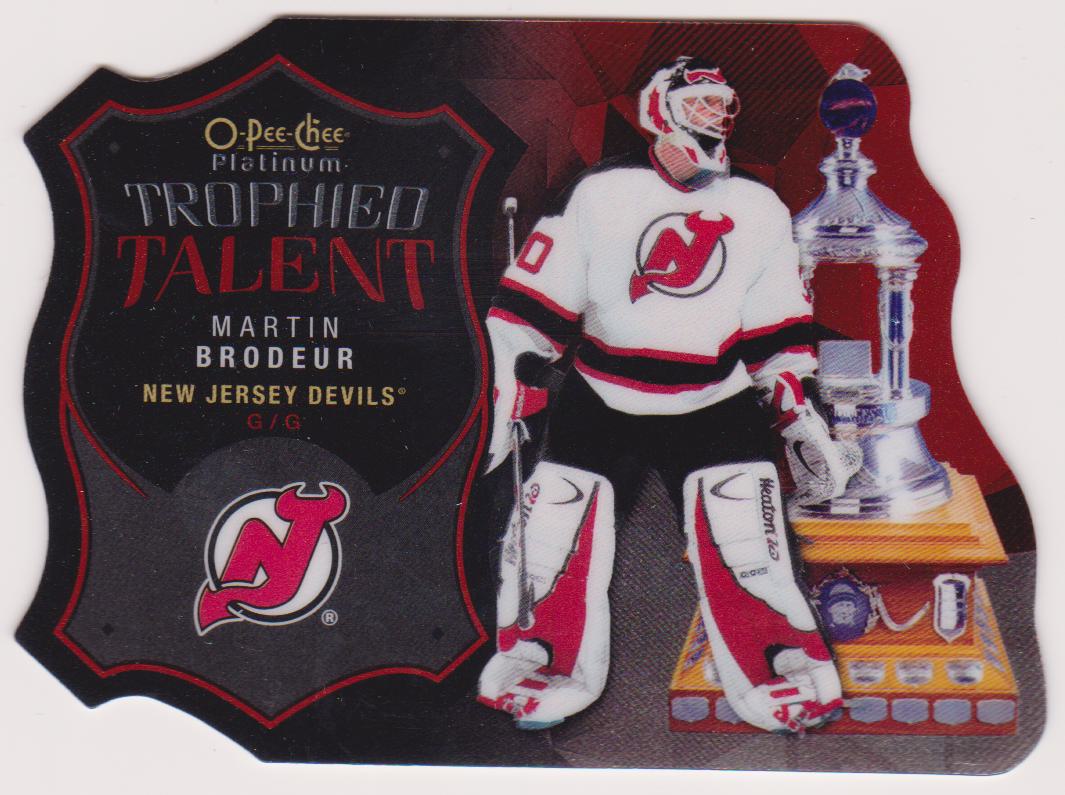 (image for) 2015-16 O-Pee-Chee Platinum Trophied Talent Die Cuts #TT4 Martin Brodeur