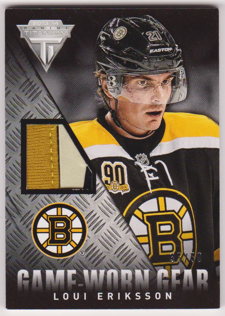 (image for) 2013-14 Panini Titanium Game Worn Gear Prime #GGLE Loui Eriksson 35/50 - Jerseys