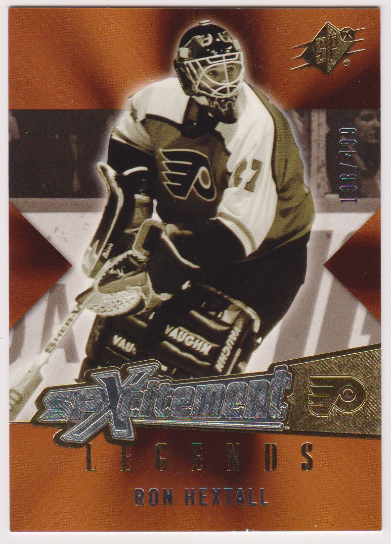 2005-06 SPx Xcitement Legends #XLRH Ron Hextall 198/499 (image for) 2005-06 SPx Xcitement Legends #XLRH Ron Hextall 198/499