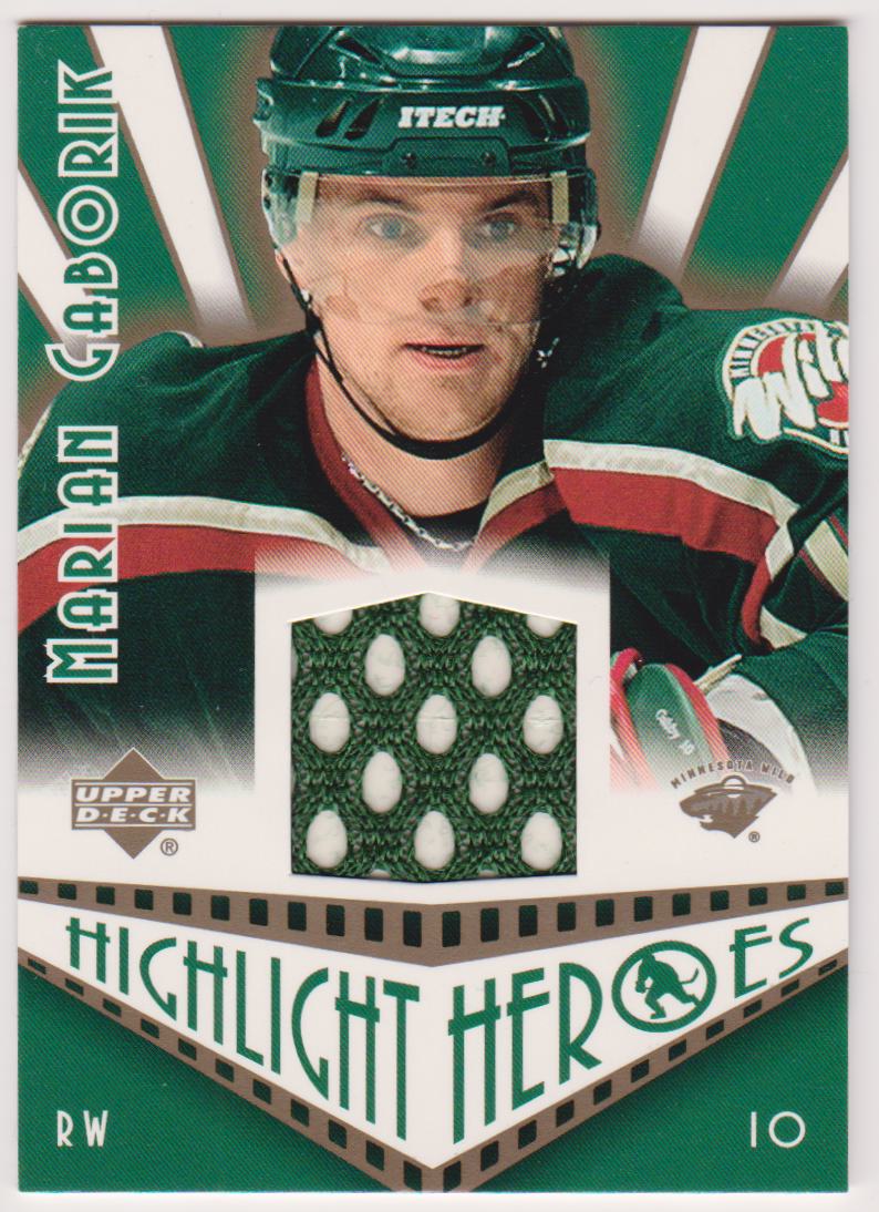 (image for) 2003-04 Upper Deck Highlight Heroes Jerseys #HHMG Marian Gaborik