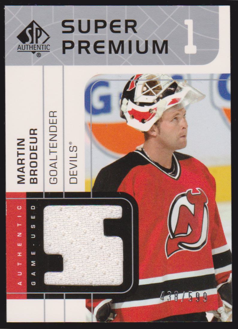 (image for) 2002-03 SP Authentic Super Premium Jerseys #SPMB Martin Brodeur - 438/599