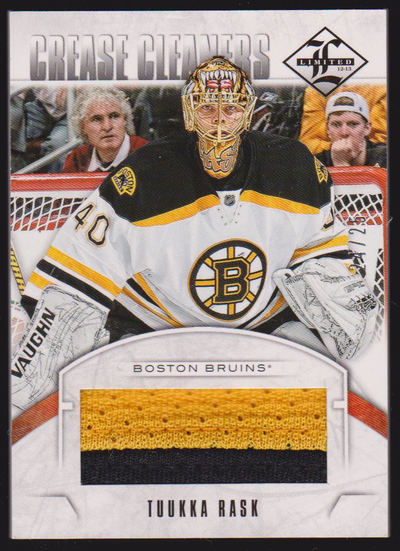 (image for) 2012-13 Limited Crease Cleaners Materials Prime #CCTR Tuukka Rask 24/25 - Jerseys