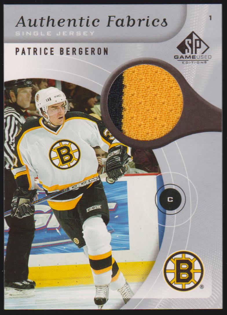 (image for) 2005-06 SP Game Used Authentic Fabrics #AFPB Patrice Bergeron