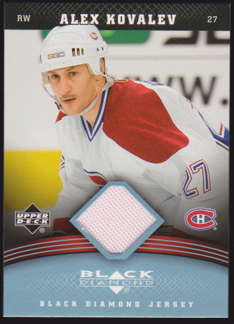 (image for) 2006-07 Black Diamond Jerseys #JAK Alex Kovalev