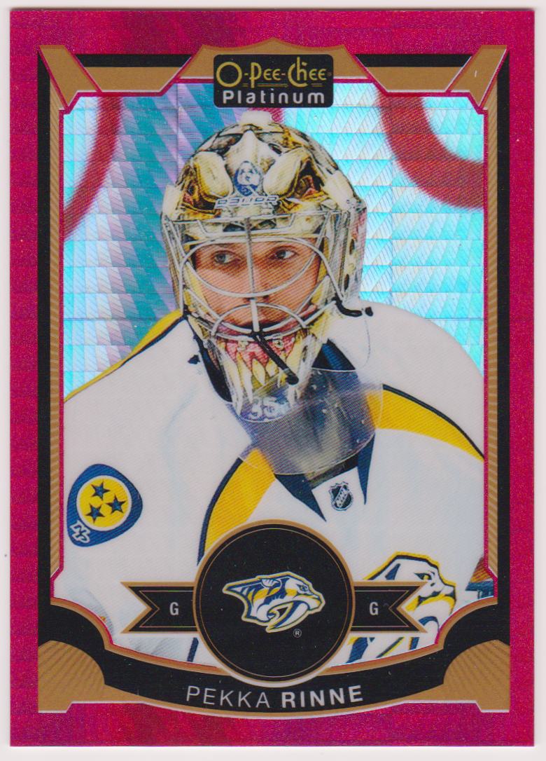 2015-16 O-Pee-Chee Platinum Red Prism #72 Pekka Rinne 092/149 (image for) 2015-16 O-Pee-Chee Platinum Red Prism #72 Pekka Rinne 092/149