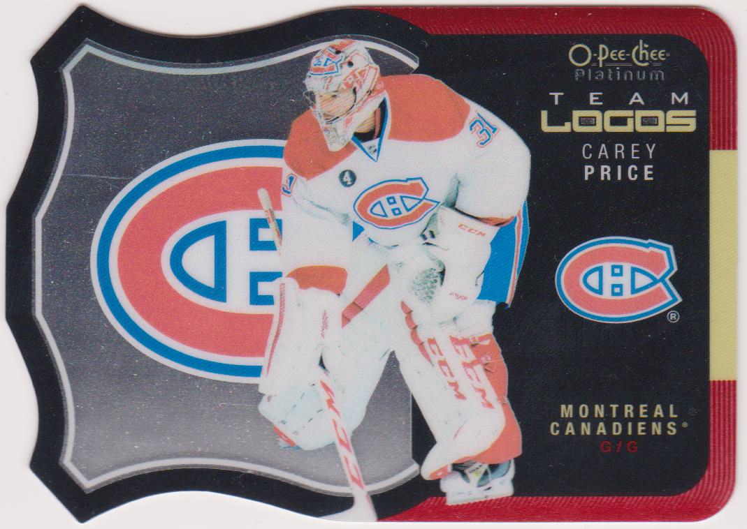 (image for) 2015-16 O-Pee-Chee Platinum Team Logo Die Cuts #T16 Carey Price