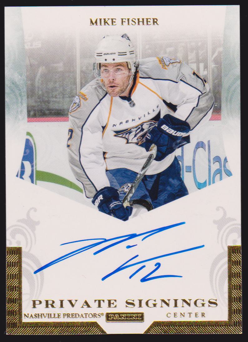 2011-12 Panini Private Signings #FIS Mike Fisher (image for) 2011-12 Panini Private Signings #FIS Mike Fisher