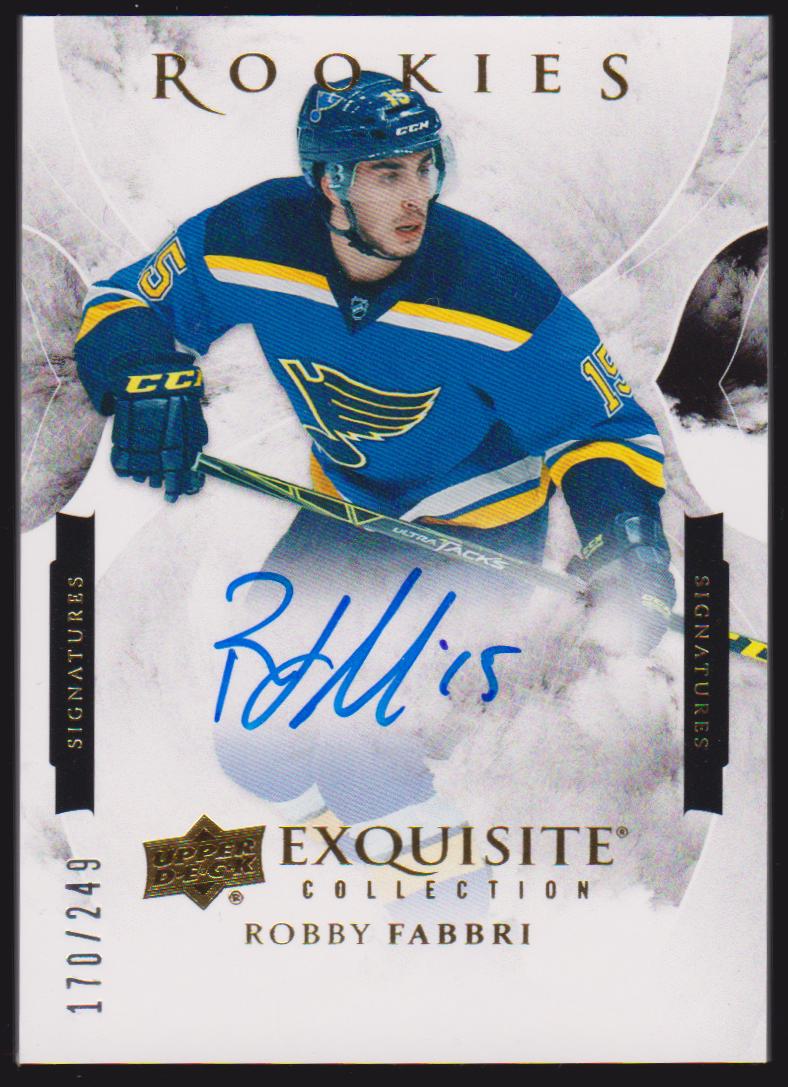 (image for) 2015-16 Exquisite Collection Rookie Previews Robby Fabbri - RC Year - AUTO