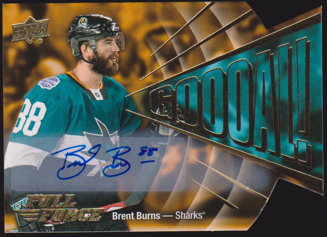 (image for) 2015-16 Upper Deck Full Force Goooal Autographs #GBB Brent Burns