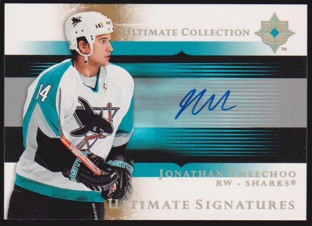 2005-06 Ultimate Collection Ultimate Signatures #USCH Jonathan Cheechoo (image for) 2005-06 Ultimate Collection Ultimate Signatures #USCH Jonathan Cheechoo
