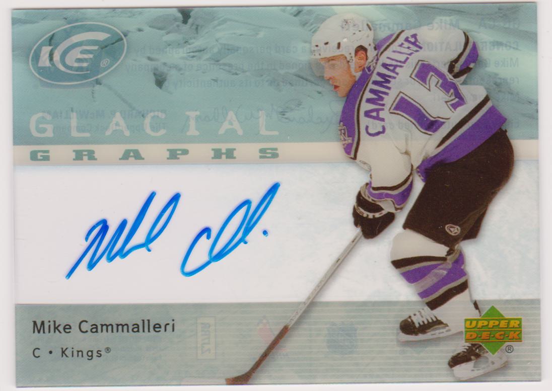 (image for) 2007-08 Upper Deck Ice Glacial Graphs #GGCA Mike Cammalleri AUTO