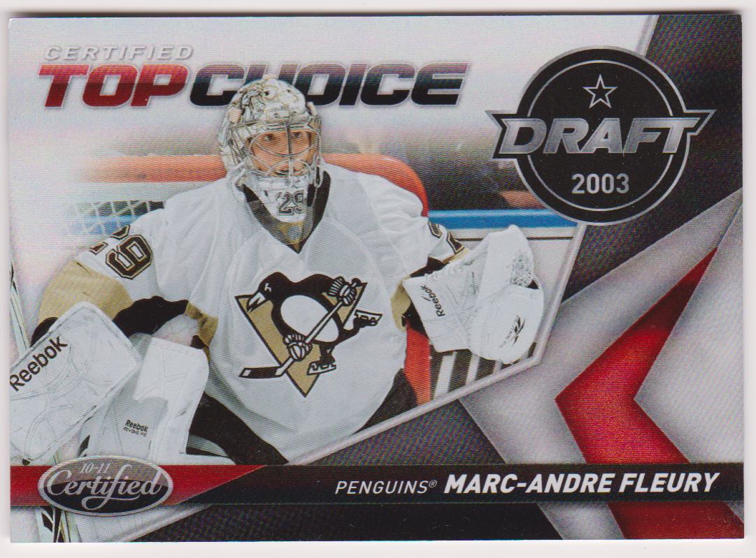 2010-11 Certified Top Choice Mirror Red #7 Marc-Andre Fleury (image for) 2010-11 Certified Top Choice Mirror Red #7 Marc-Andre Fleury