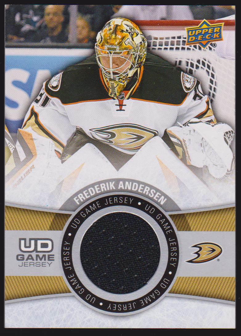(image for) 2015-16 Upper Deck Game Jerseys #GJFA Frederik Andersen