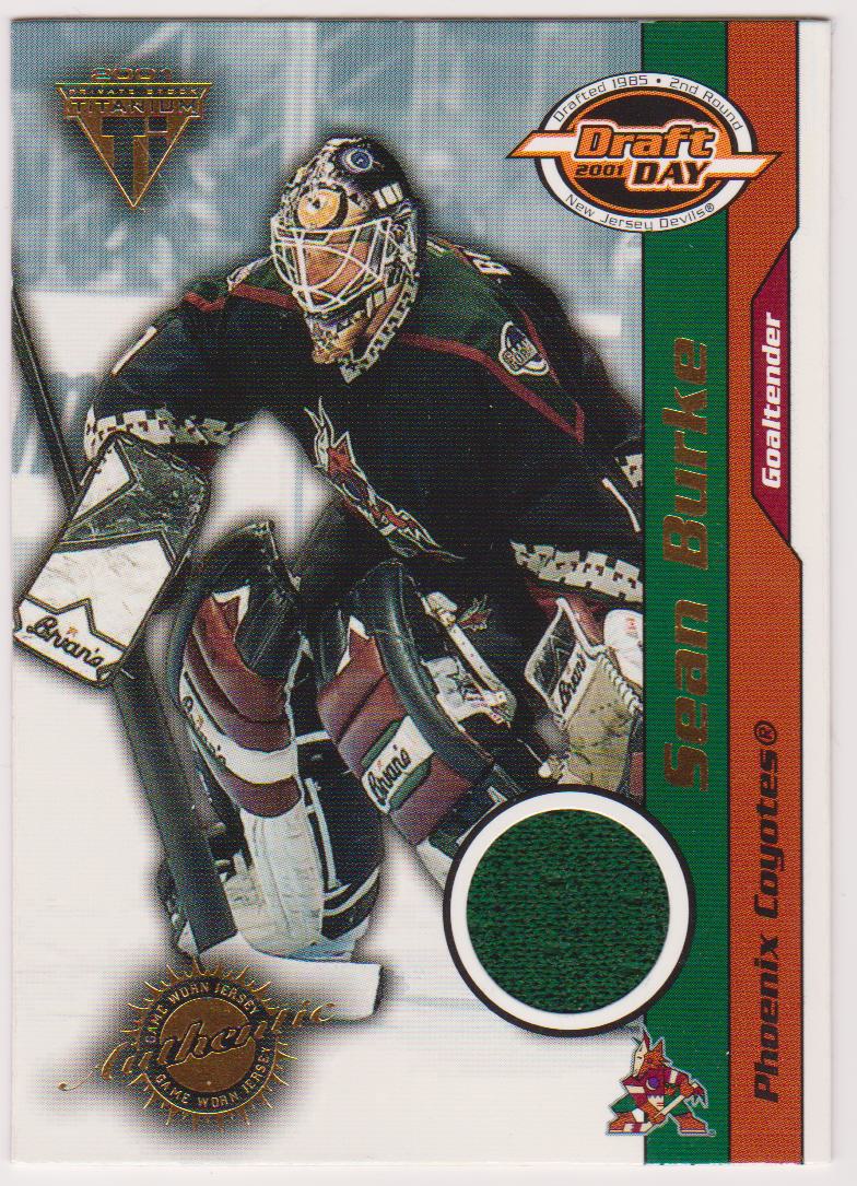 (image for) 2000-01 Titanium Draft Day Edition #75 Sean Burke 0001/1010 - Jerseys