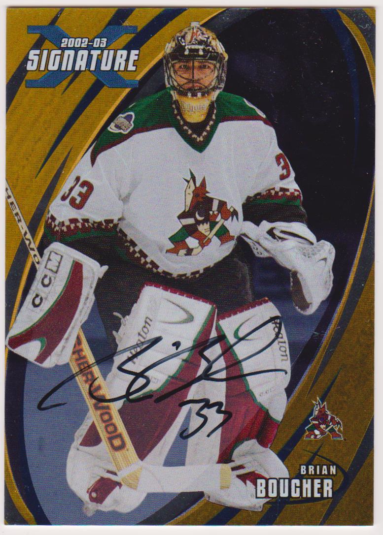 (image for) 2002-03 BAP Signature Series Autographs Gold #83 Brian Boucher