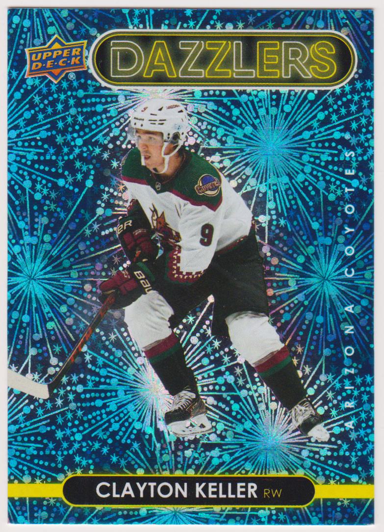 2021-22 Upper Deck Dazzlers #DZ53 Clayton Keller (image for) 2021-22 Upper Deck Dazzlers #DZ53 Clayton Keller
