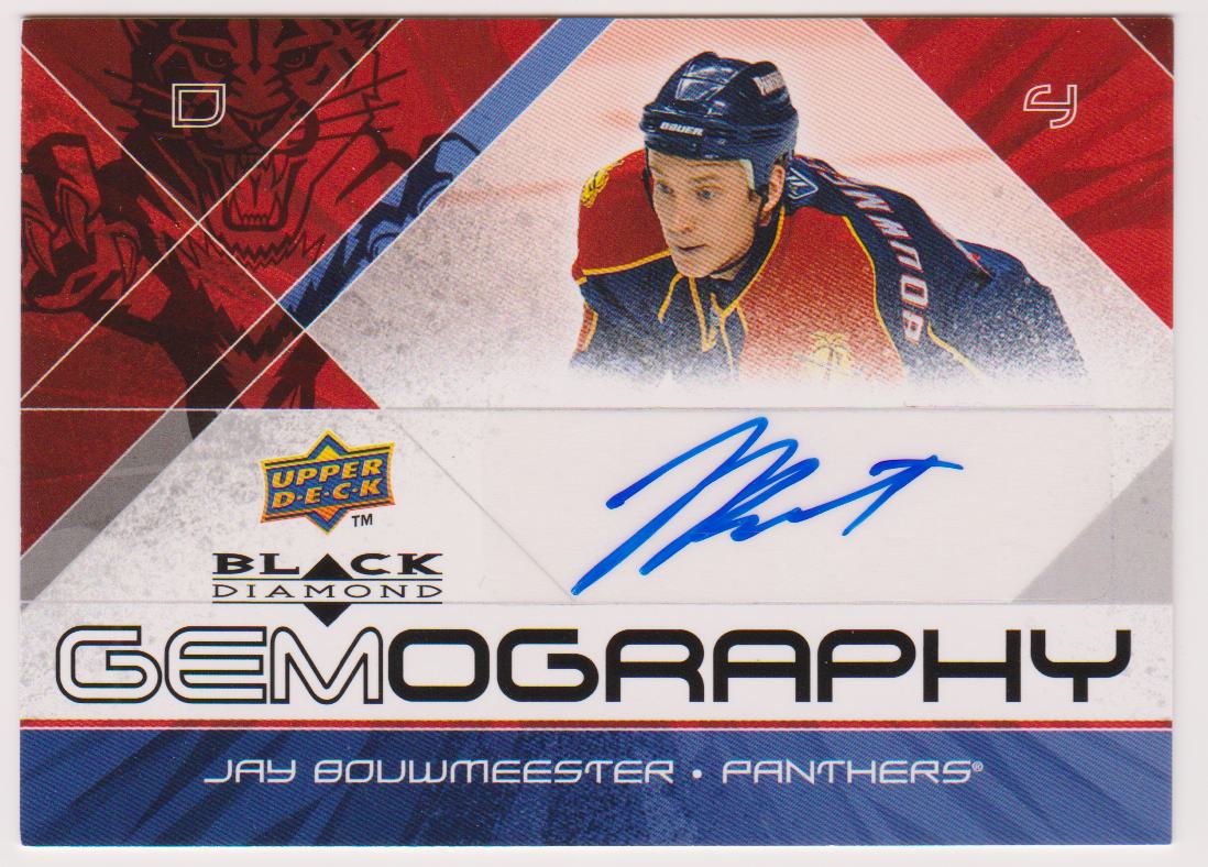 (image for) 2008-09 Black Diamond Gemography #GJB Jay Bouwmeester AUTO
