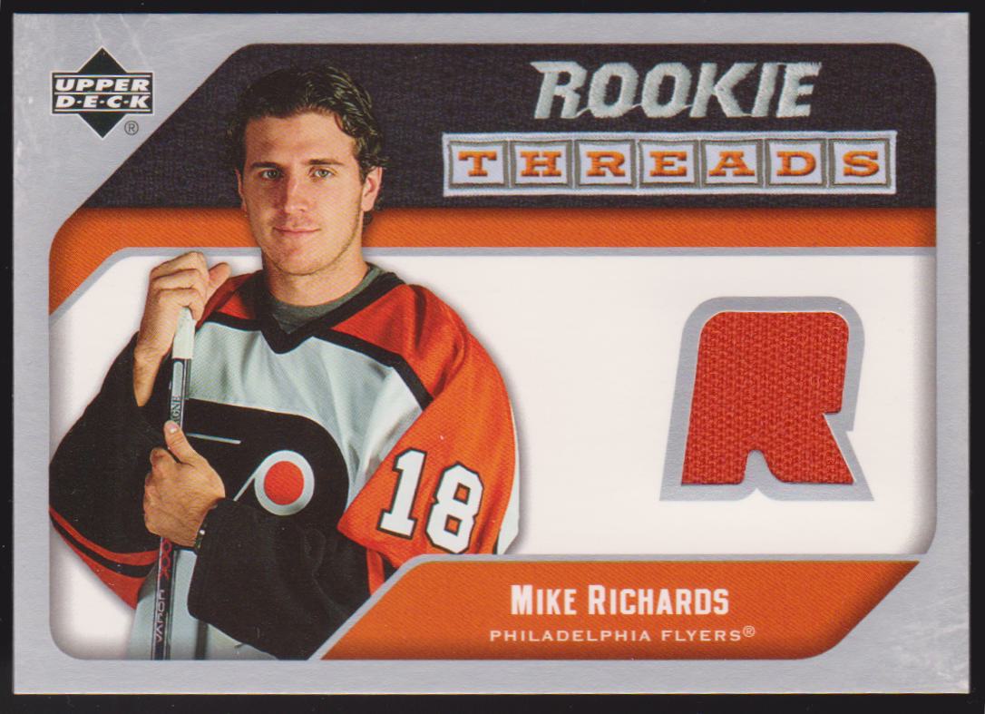 2005-06 Upper Deck Rookie Threads #RTMR Mike Richards - Jerseys (image for) 2005-06 Upper Deck Rookie Threads #RTMR Mike Richards - Jerseys