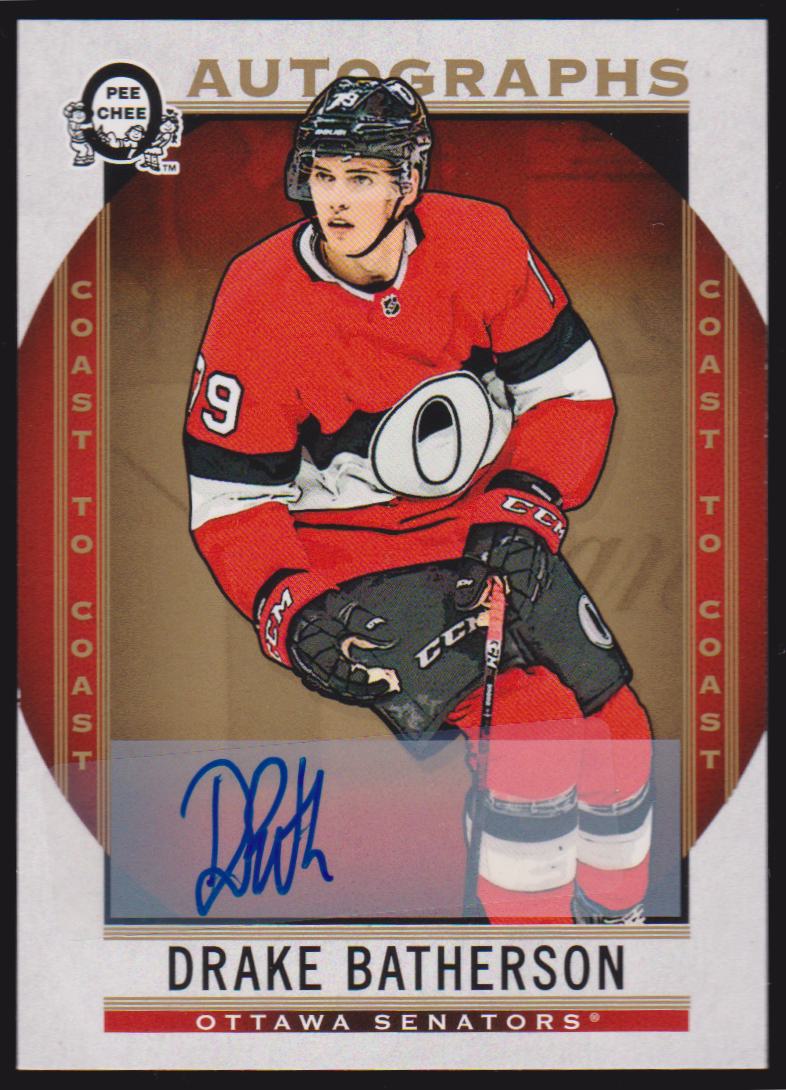 (image for) 2018-19 O-Pee-Chee Coast to Coast Autographs #187 Drake Batherson