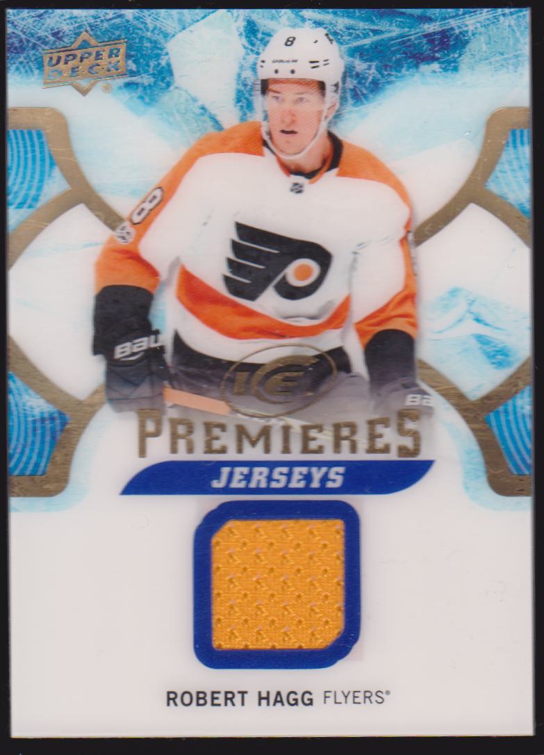 2017-18 Upper Deck Ice Ice Premieres Jerseys #IPJRH Robert Hagg (image for) 2017-18 Upper Deck Ice Ice Premieres Jerseys #IPJRH Robert Hagg