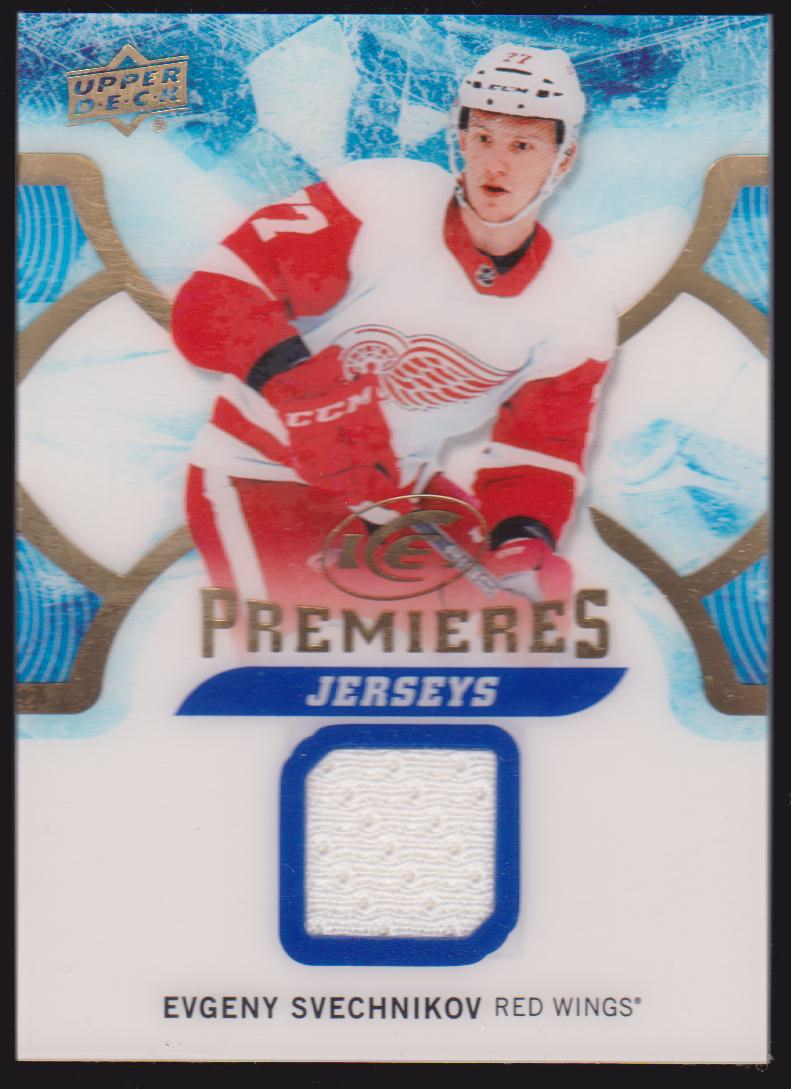2017-18 Upper Deck Ice Ice Premieres Jerseys #IPJES Evgeny Svechnikov (image for) 2017-18 Upper Deck Ice Ice Premieres Jerseys #IPJES Evgeny Svechnikov