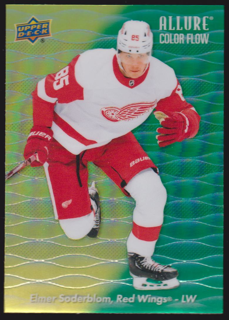 (image for) 2023-24 Upper Deck Allure Color Flow Yellow Green #CF17 Elmer Soderblom - RC Year