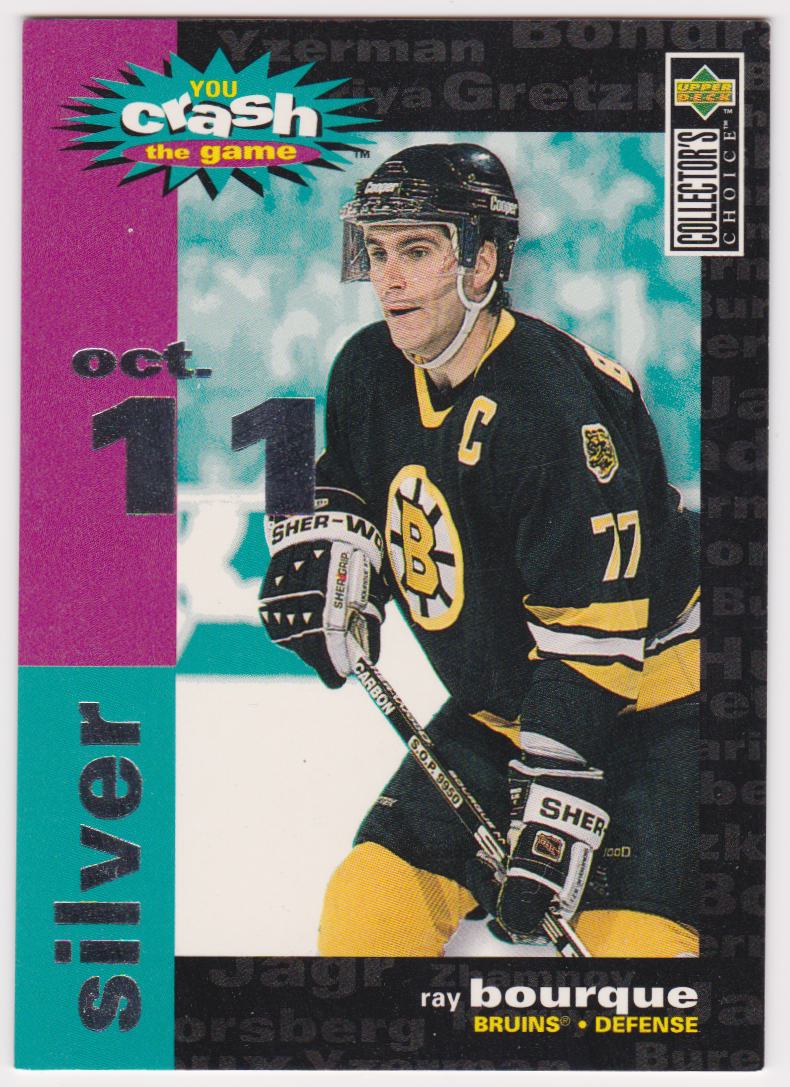 (image for) 1995-96 Collector's Choice Crash the Game Gold #C24A Raymond Bourque 10/11/95