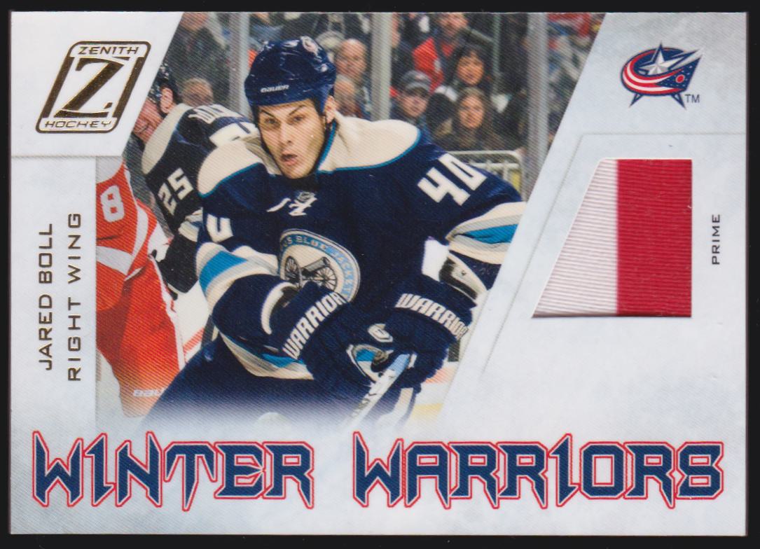 (image for) 2010-11 Zenith Winter Warriors Materials Prime #JB Jared Boll - Jerseys - 31/50