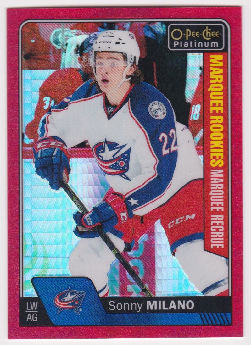 (image for) 2016-17 O-Pee-Chee Platinum Red Prism #182 Sonny Milano 029/199