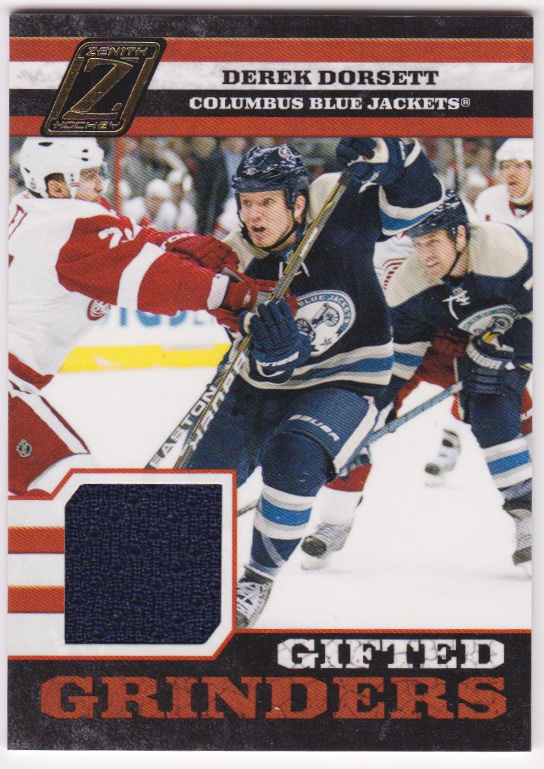 (image for) 2010-11 Zenith Gifted Grinders Scraps Jerseys #18 Derek Dorsett 167/299