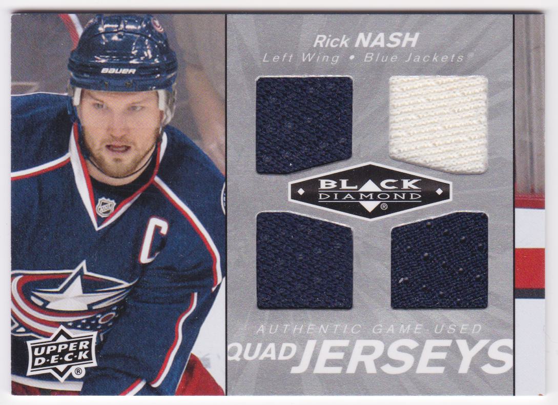 (image for) 2010-11 Black Diamond Jerseys Quad #QJRN Rick Nash