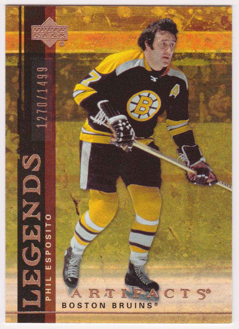 2007-08 Artifacts #119 Phil Esposito Legends 1270/1499 (image for) 2007-08 Artifacts #119 Phil Esposito Legends 1270/1499