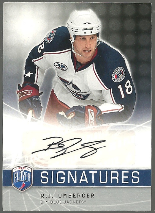 (image for) 2008-09 Be A Player Signatures #SRU R.J. Umberger