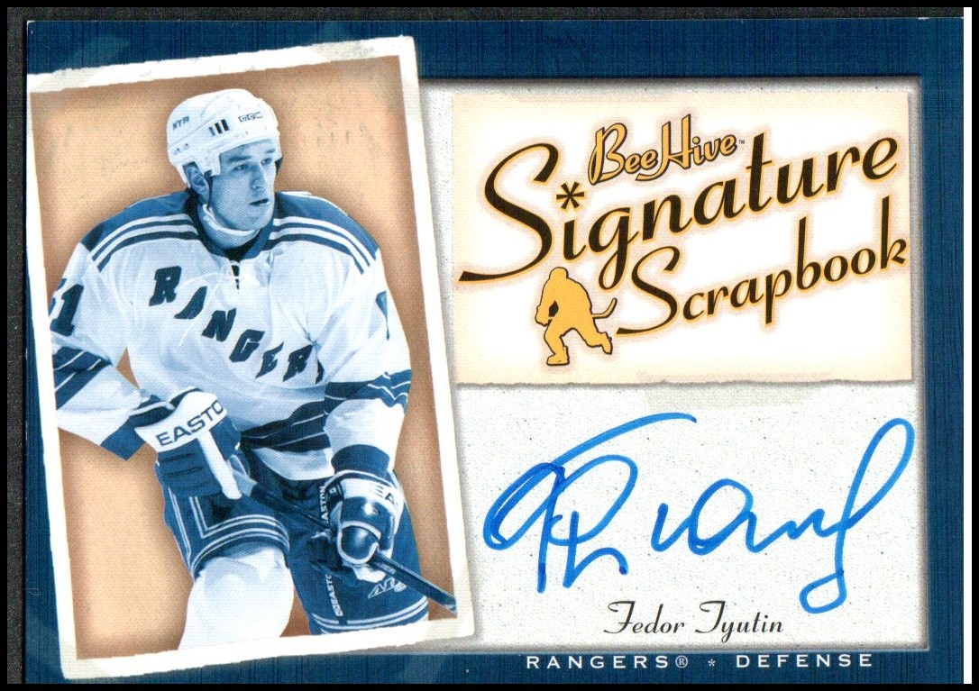 (image for) 2005-06 Beehive Signature Scrapbook #SSFT Fedor Tyutin AUTO