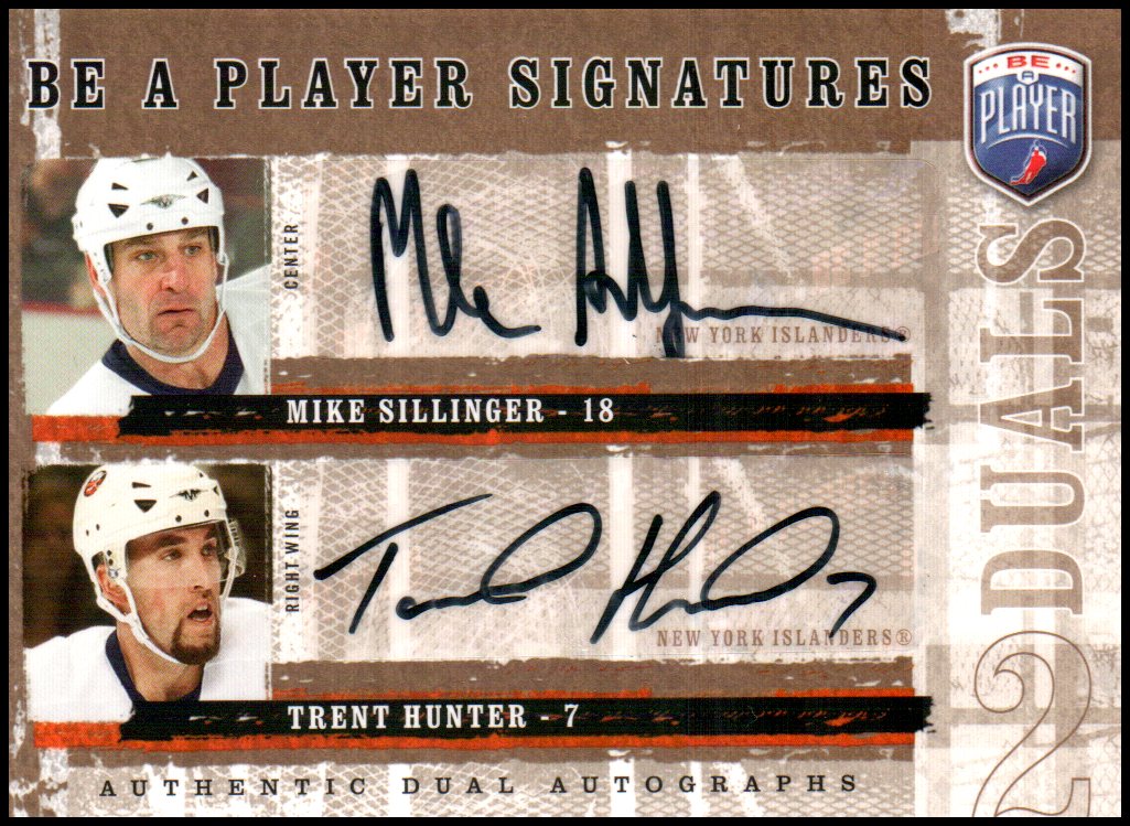 2006-07 Be A Player Signatures Duals #DSH Mike Sillinger (image for) 2006-07 Be A Player Signatures Duals #DSH Mike Sillinger