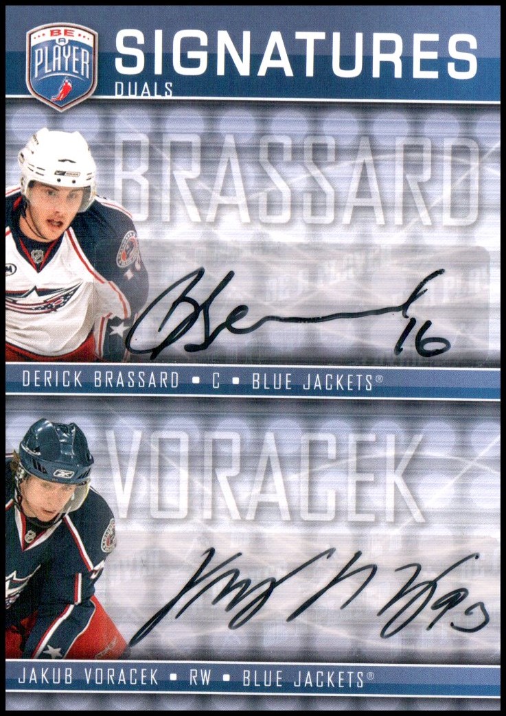 (image for) 2008-09 Be A Player Signatures Dual #S2BV Derick Brassard