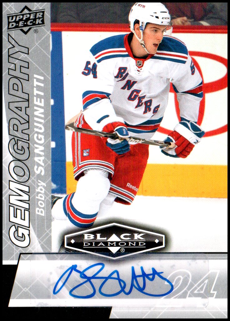 (image for) 2010-11 Black Diamond Gemography #GBS Bobby Sanguinetti AUTO