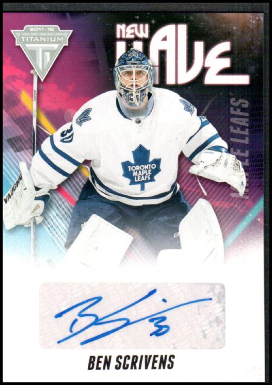 2011-12 Panini Titanium New Wave Autographs #7 Ben Scrivens (image for) 2011-12 Panini Titanium New Wave Autographs #7 Ben Scrivens